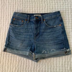 Madewell High Rise Denim Shorts